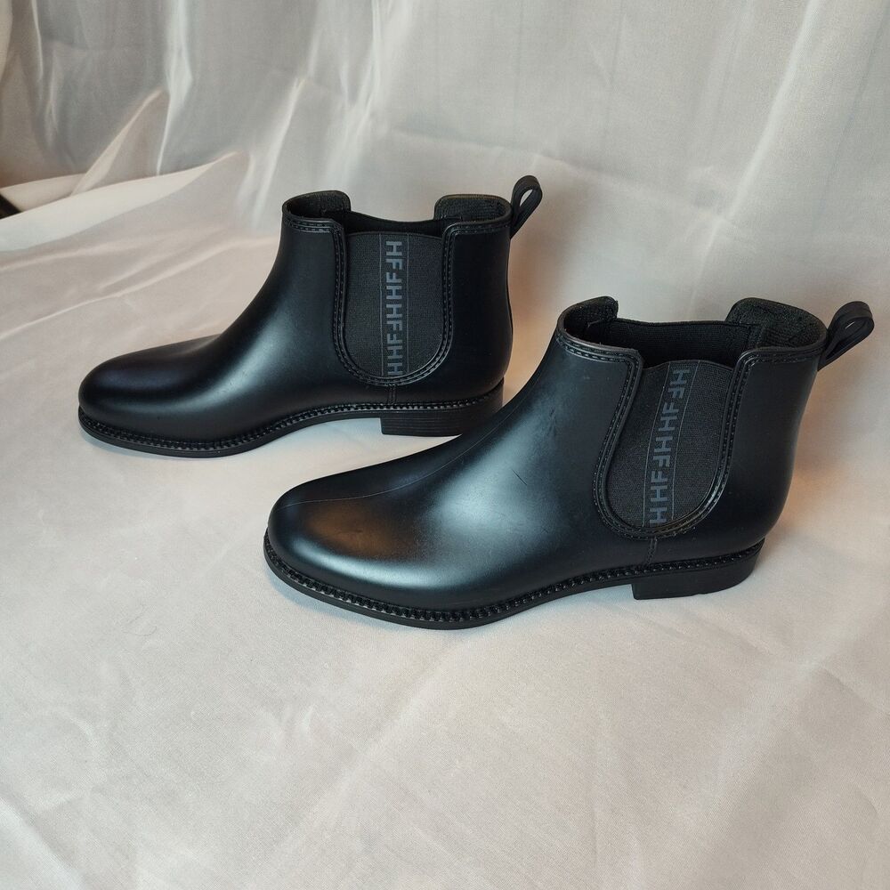 Fererra Couture by Henry Fererra Womens Size 40 Black Pull On Rain Snow Boots